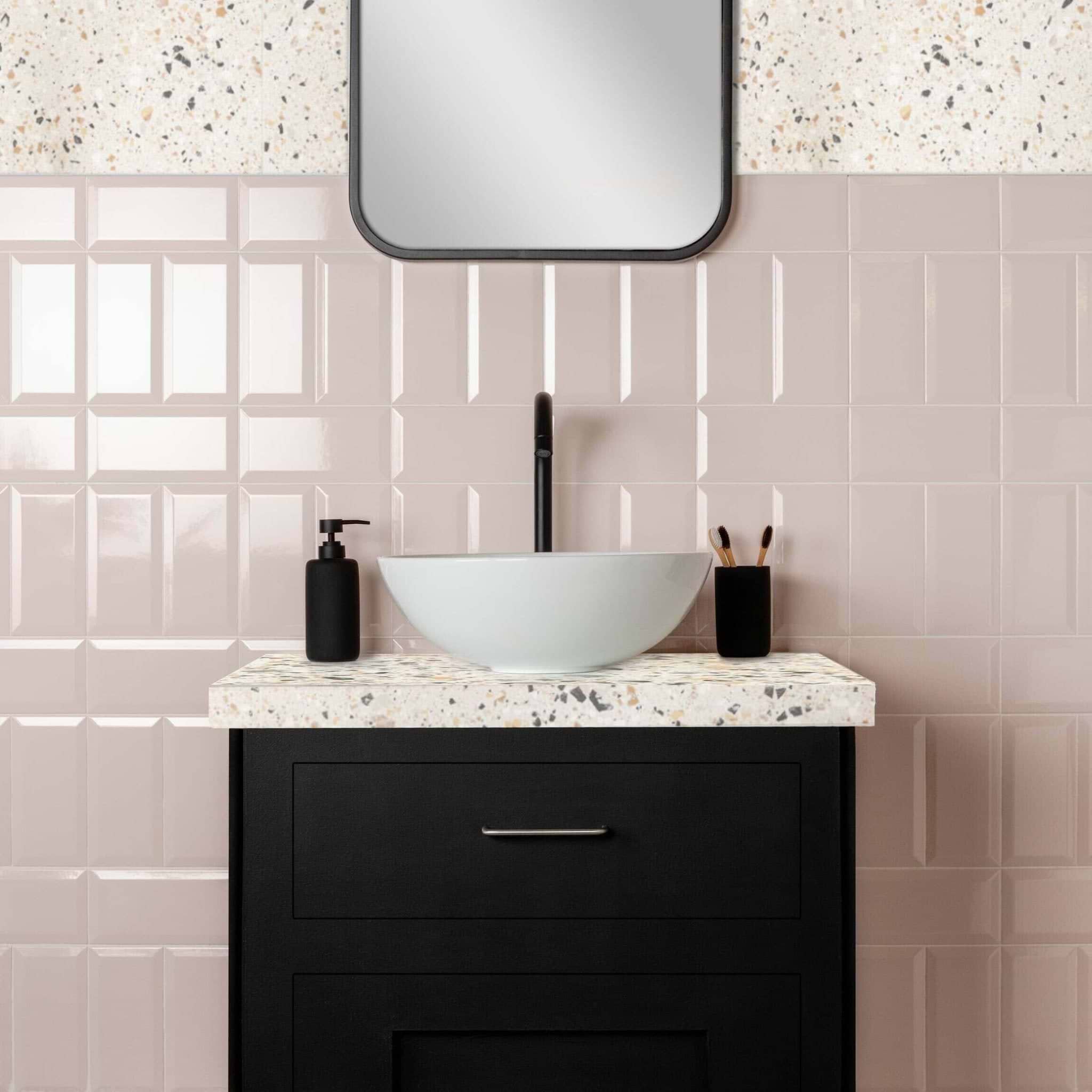 Metro Light Pink Gloss - Hyperion Tiles