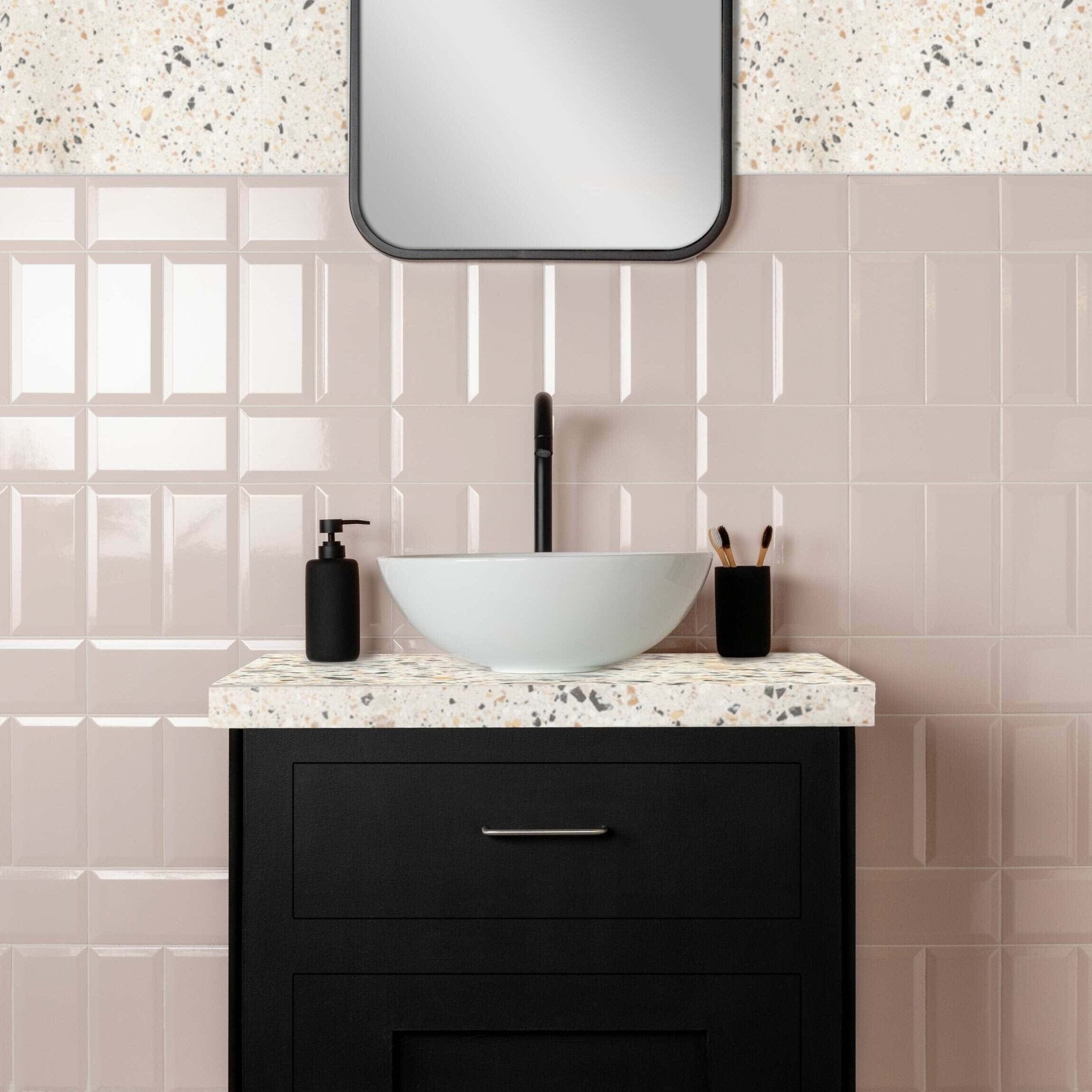Metro Light Pink Gloss - Hyperion Tiles