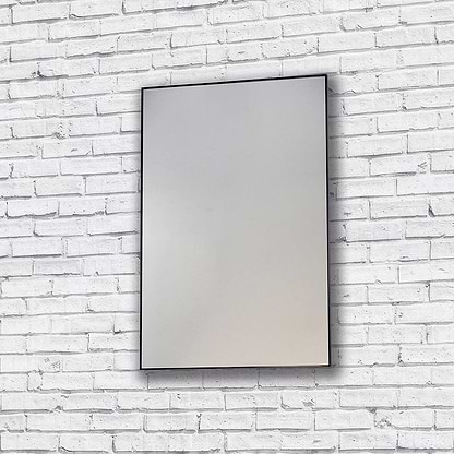 Metro Mirror 60x80cm Black Frame - Hyperion Tiles
