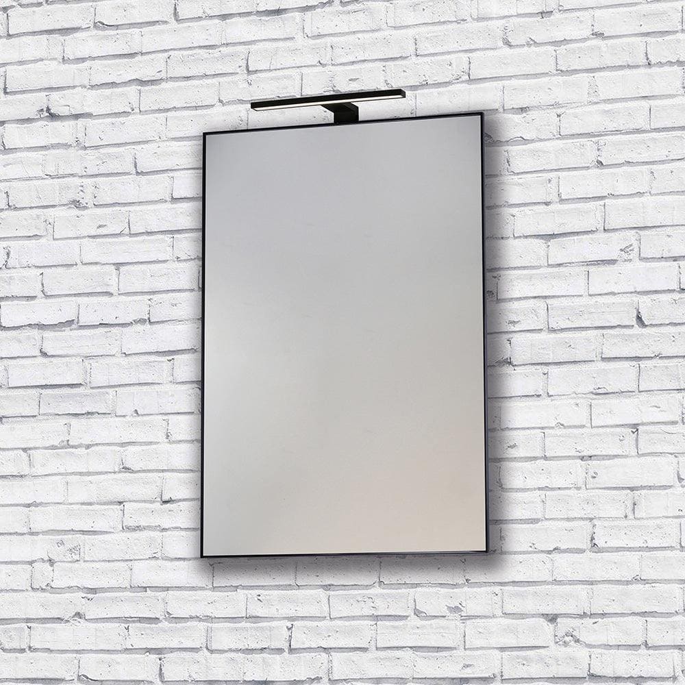 Metro Mirror 60x80cm Black Frame - Hyperion Tiles