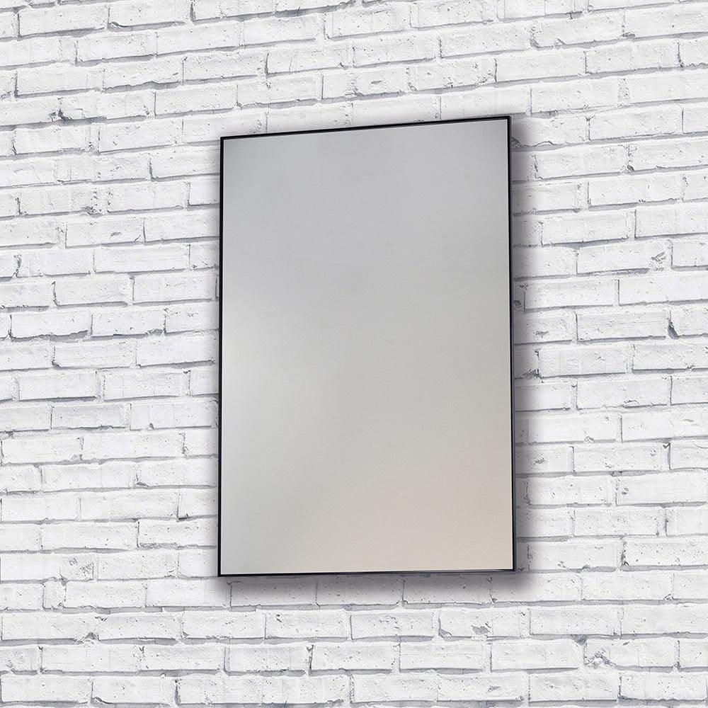 Metro Mirror 60x80cm Black Frame - Hyperion Tiles