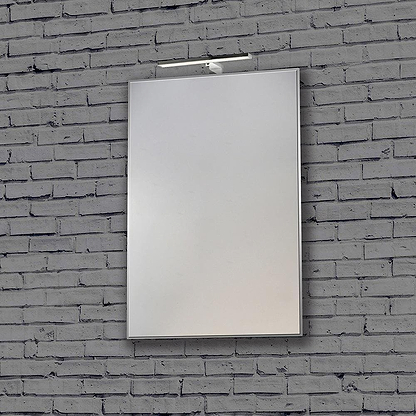 Metro Mirror 60x80cm Chrome Frame - Hyperion Tiles