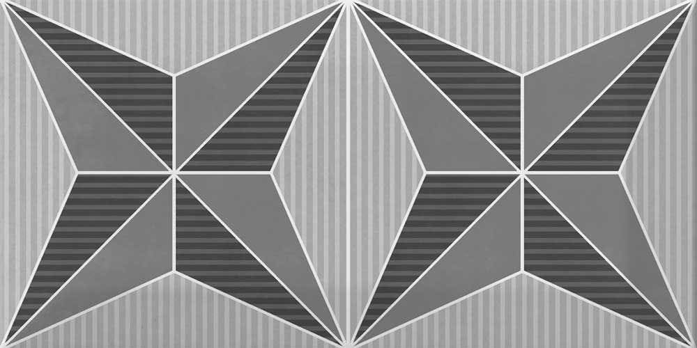 Metro Patchwork Black & White - Hyperion Tiles