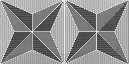 Metro Patchwork Black & White - Hyperion Tiles