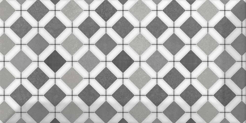 Metro Patchwork Black & White - Hyperion Tiles