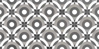 Metro Patchwork Black & White - Hyperion Tiles