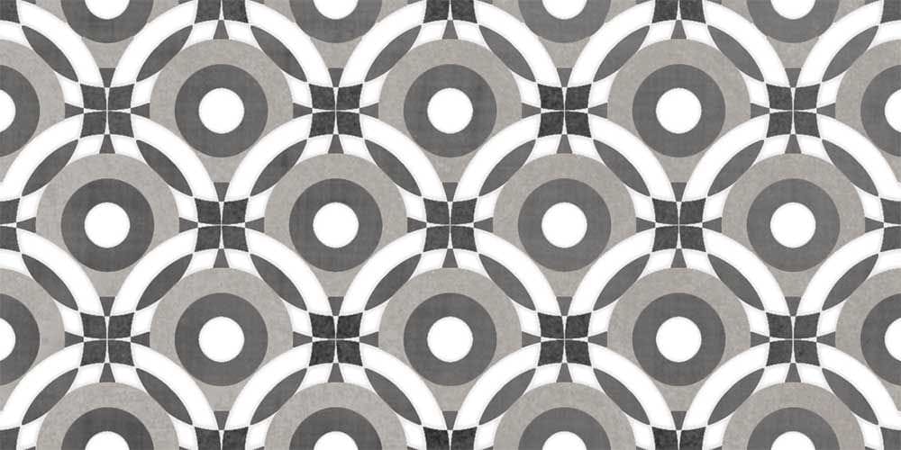 Metro Patchwork Black & White - Hyperion Tiles