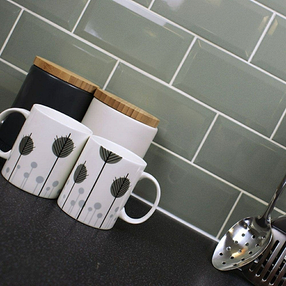 Metro Sage Gloss - Hyperion Tiles