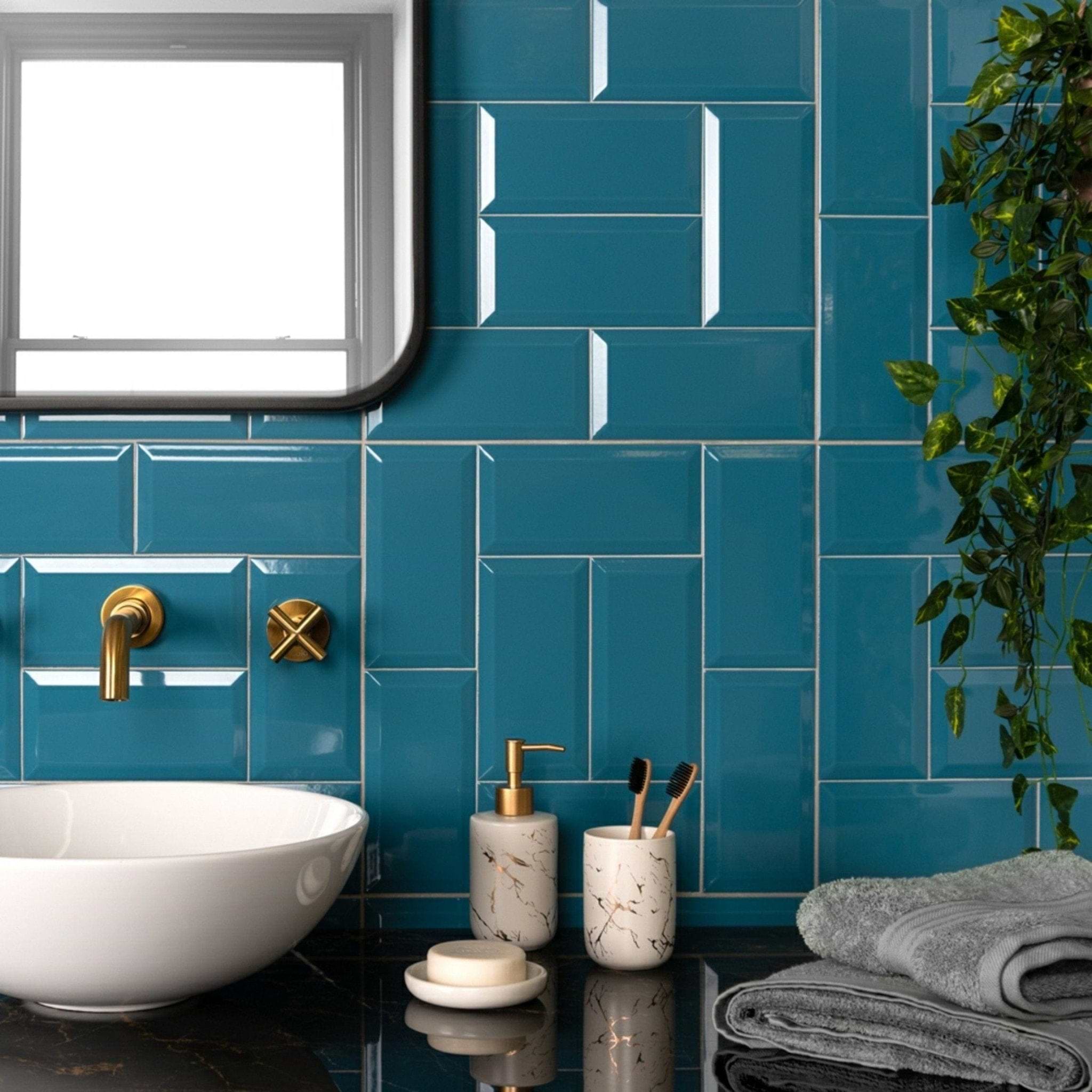 Metro Teal Gloss - Hyperion Tiles