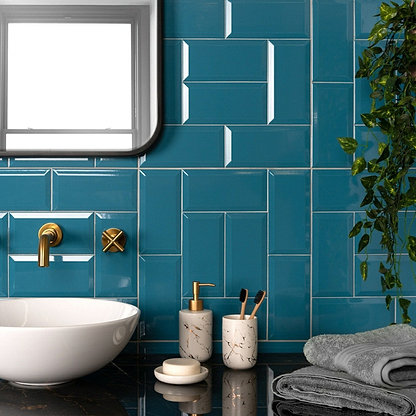 Metro Teal Gloss - Hyperion Tiles