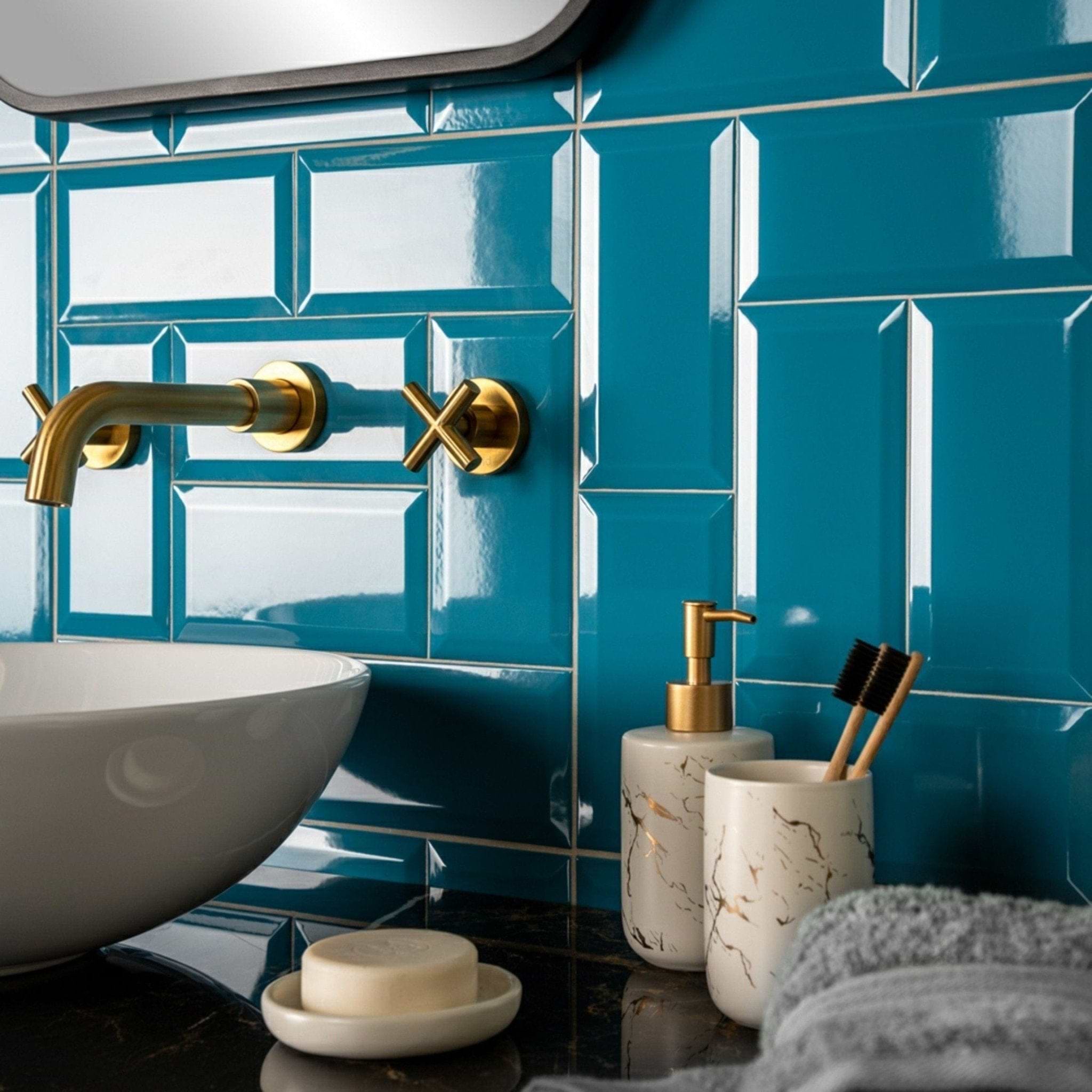 Metro Teal Gloss - Hyperion Tiles