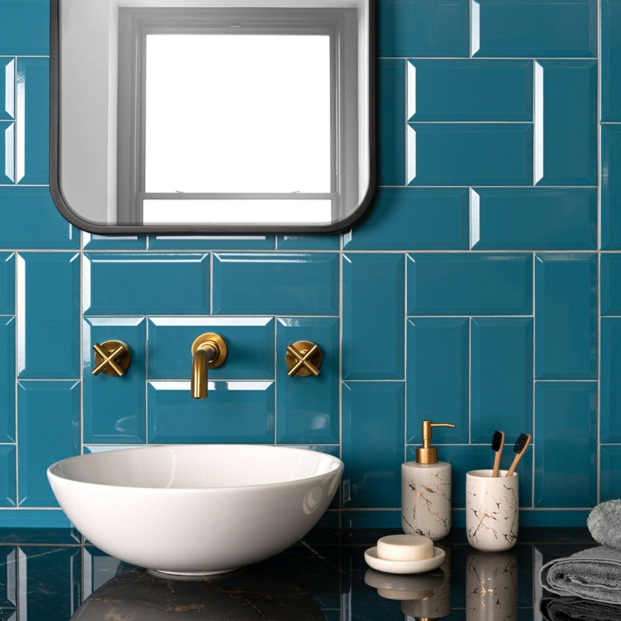 Metro Teal Gloss - Hyperion Tiles