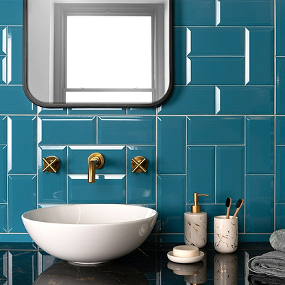 Metro Teal Gloss - Hyperion Tiles