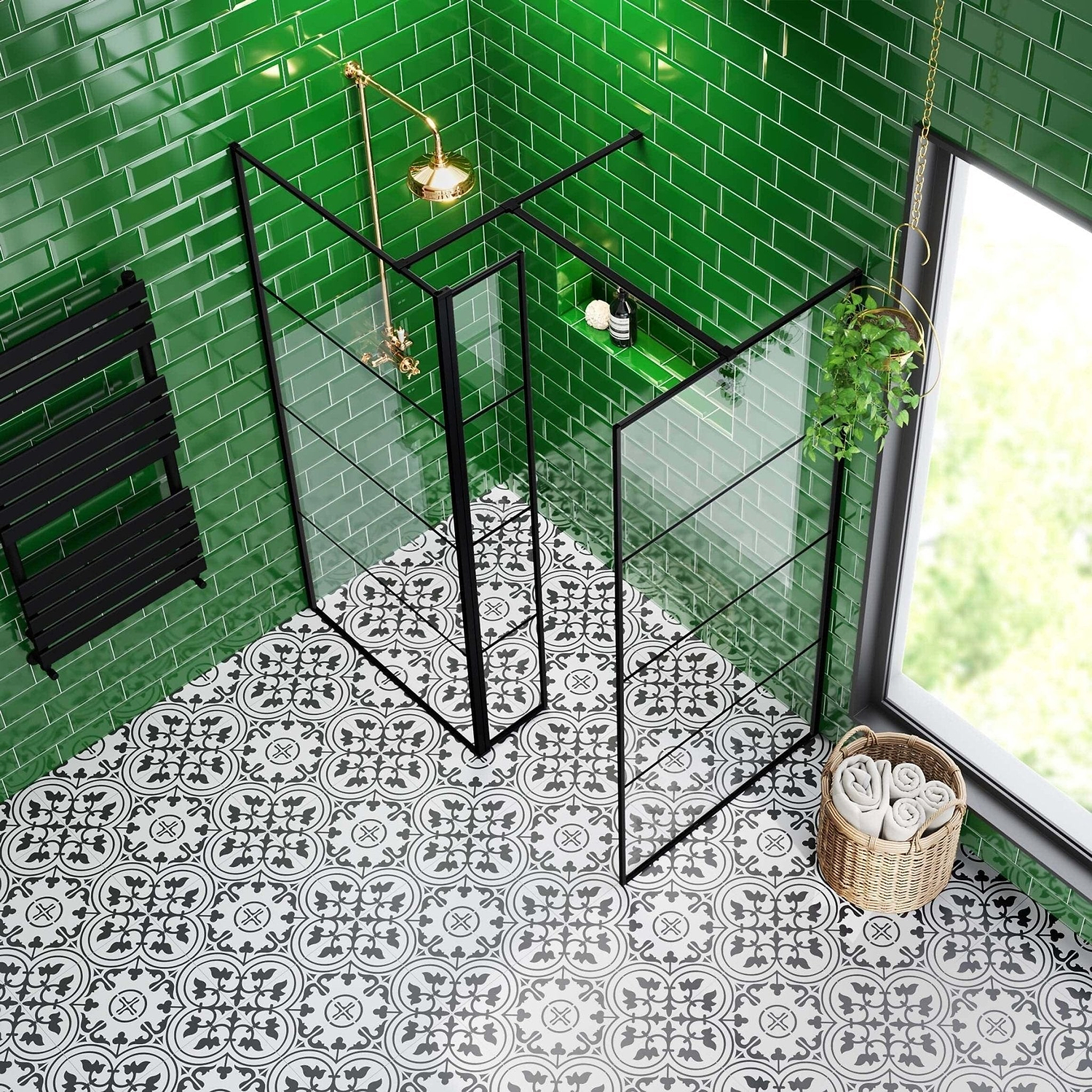 Metro Verde Botella Gloss - Hyperion Tiles