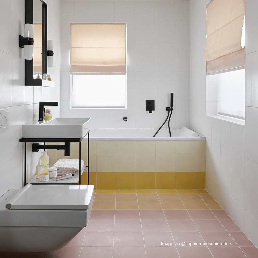 Milk Yellow Square Tile - Hyperion Tiles