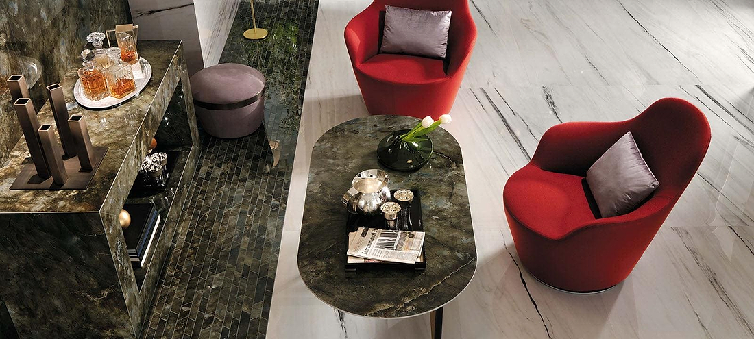 Minoli Tiles – Marble Effect 37.5 x 75 x 0.9cm Marvel Bianco Fantastico Lappato 37.5 x 75cm