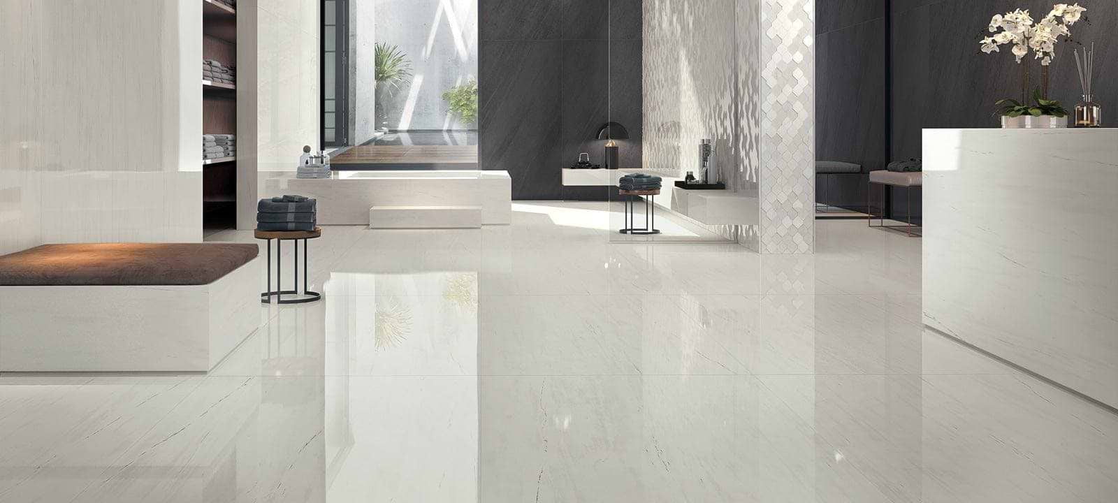 Minoli Wall & Floor Tiles 30 x 60 x 0.9cm Marvel Bianco Dolomite Lappato 60 x 60cm