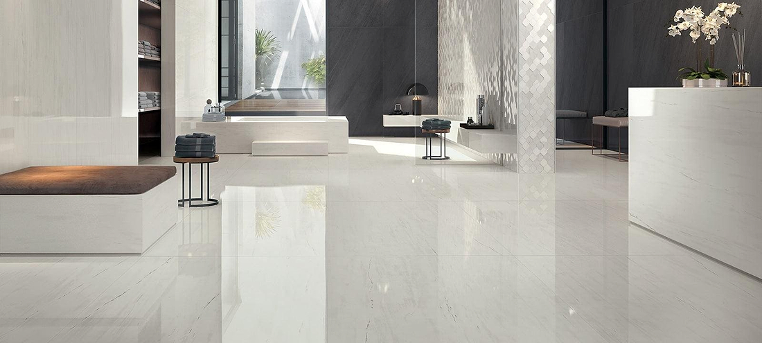 Minoli Wall &amp; Floor Tiles 30 x 60 x 0.9cm Marvel Bianco Dolomite Lappato 60 x 60cm