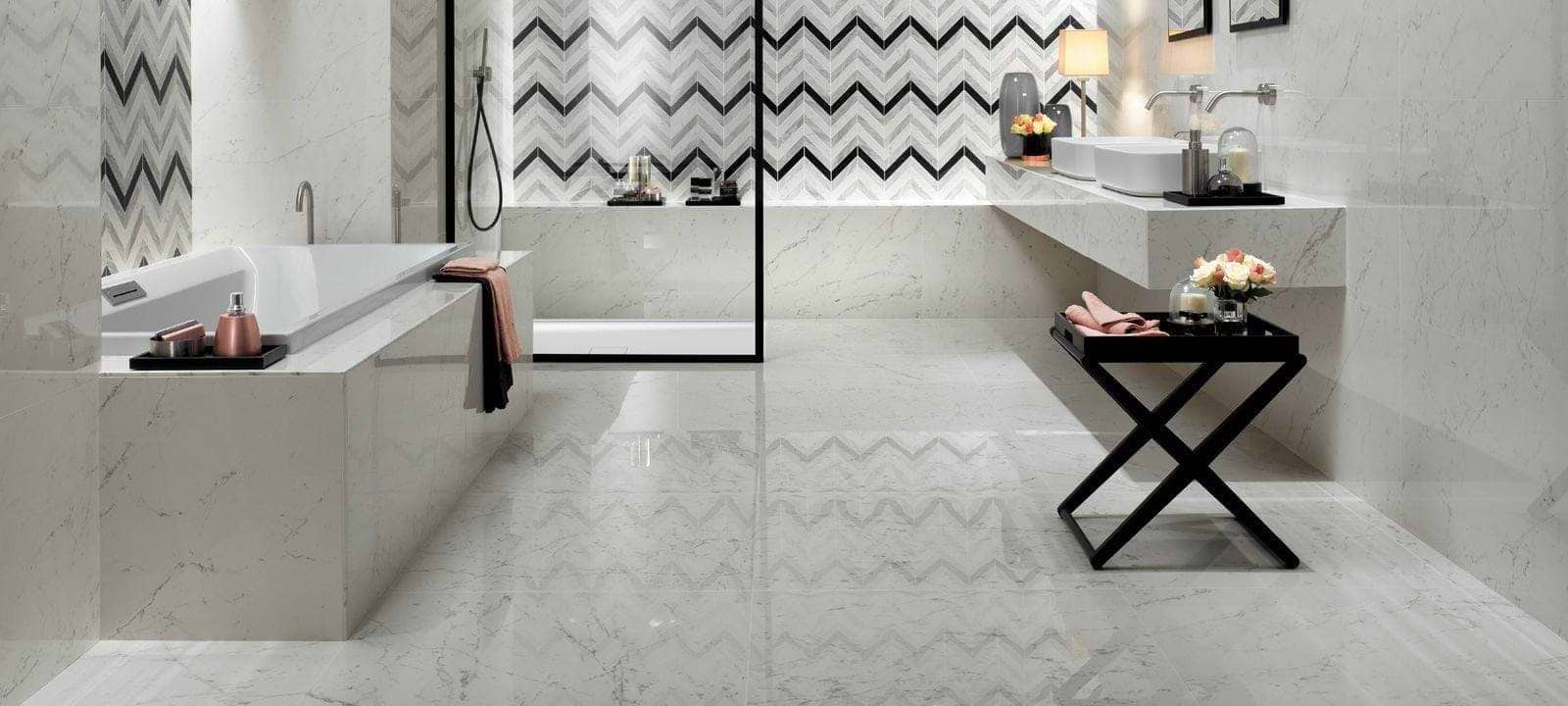 Minoli Wall & Floor Tiles 30 x 60 x 0.9cm Marvel Carrara Pure Lappato 30 x 60cm