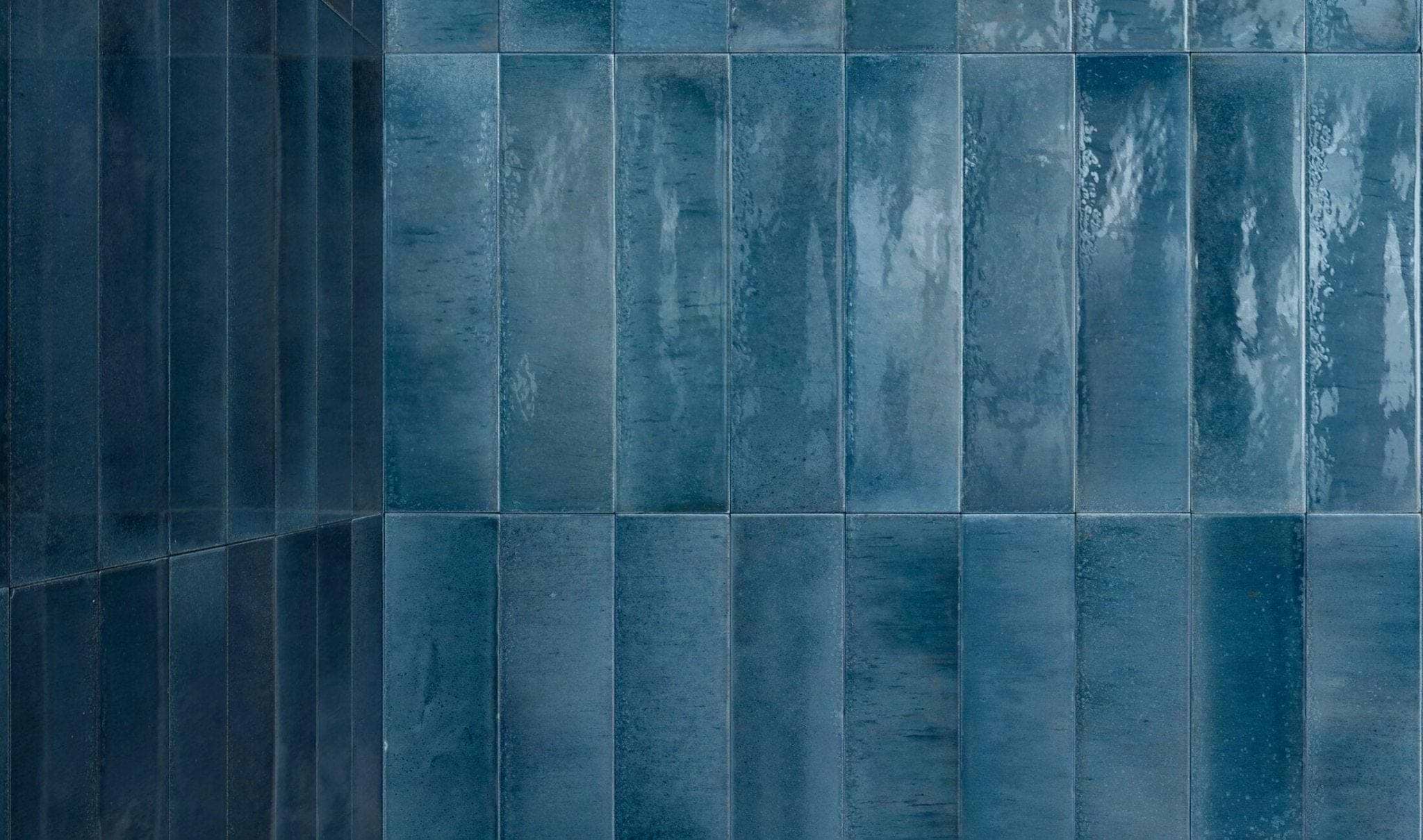 Minoli Wall &amp; Floor Tiles 6 x 24 x 1cm Luminous Lume Blu China