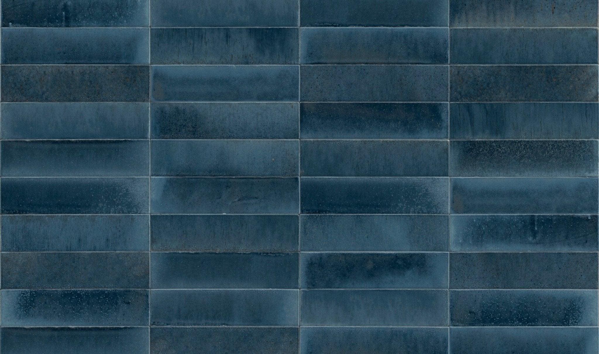 Minoli Wall &amp; Floor Tiles 6 x 24 x 1cm Luminous Lume Blu China