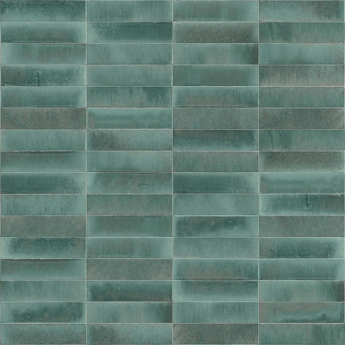 Minoli Wall &amp; Floor Tiles 6 x 24 x 1cm Luminous Lume Turquoise