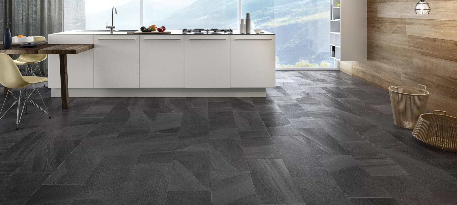 Minoli Wall & Floor Tiles Lakestone Black Matt