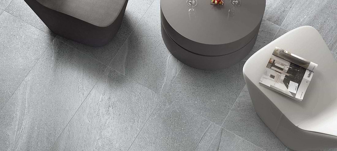 Minoli Wall &amp; Floor Tiles Lakestone Grey Matt