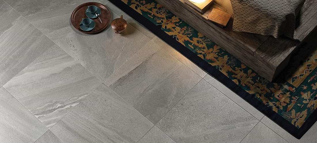 Minoli Wall &amp; Floor Tiles Lakestone Pearl Matt