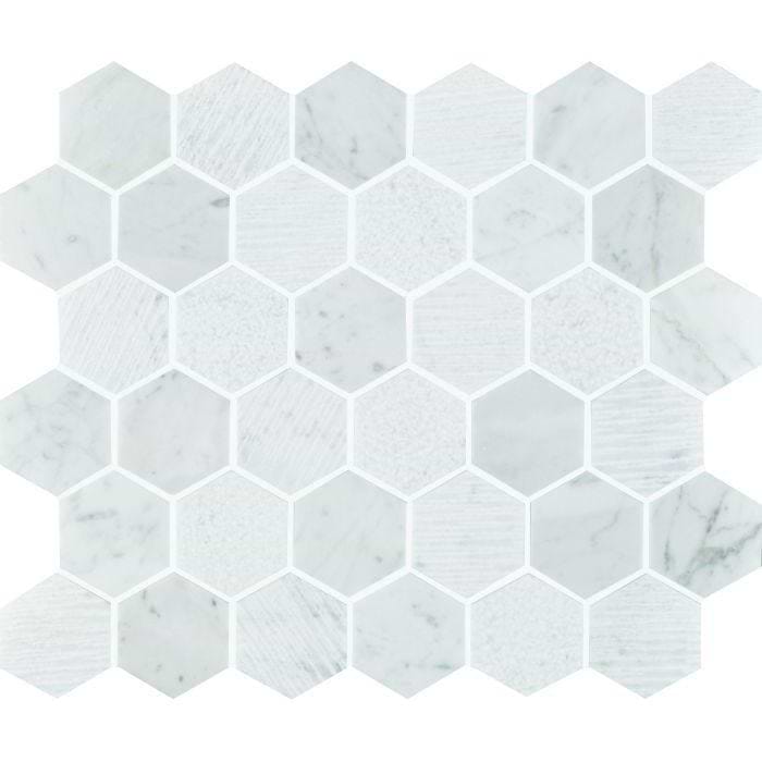 Nares Hexagon Marble Mosaic - Hyperion Tiles