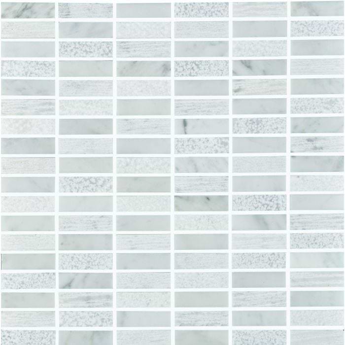 Nares Running Brick Marble Mosaic - Hyperion Tiles