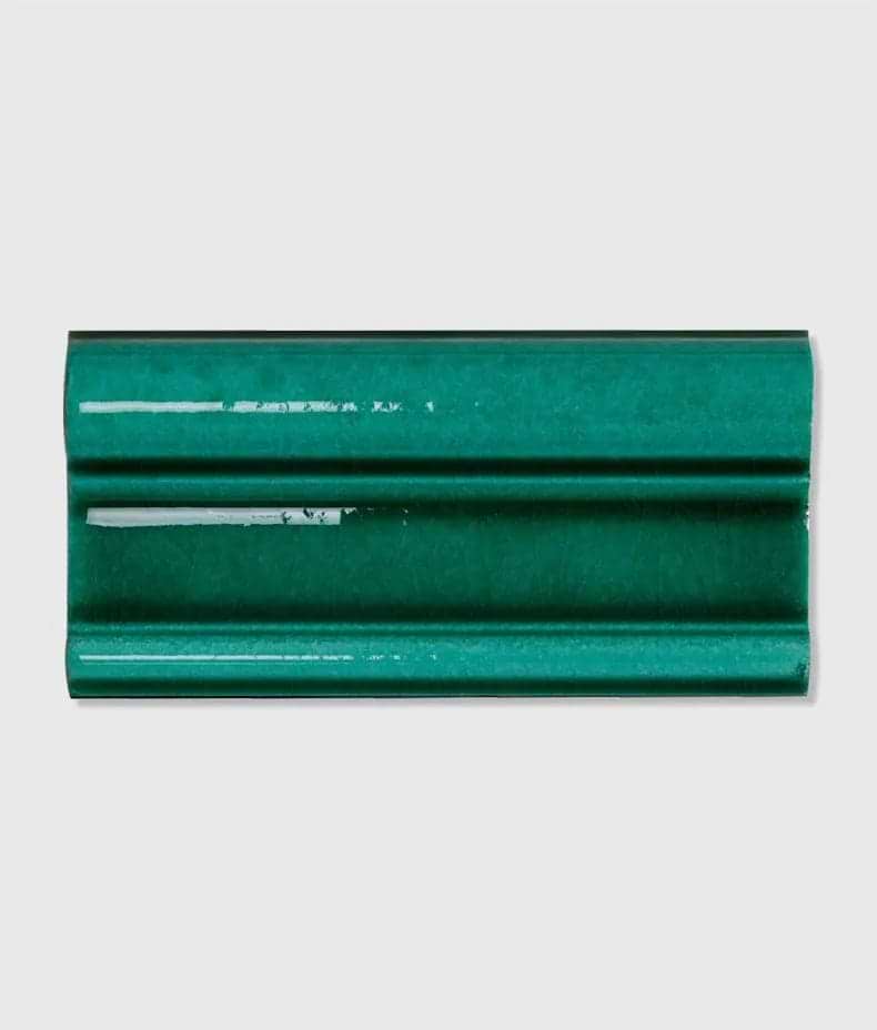 National Trust Tile Collection All Products Dado 7.5 x 15 x 2cm Lyme Ceramic Emerald Green Dado