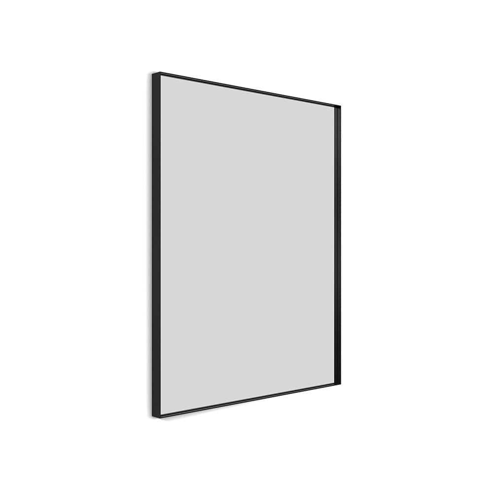 Newington Rectangular Mirror 100x80cm Black - Hyperion Tiles