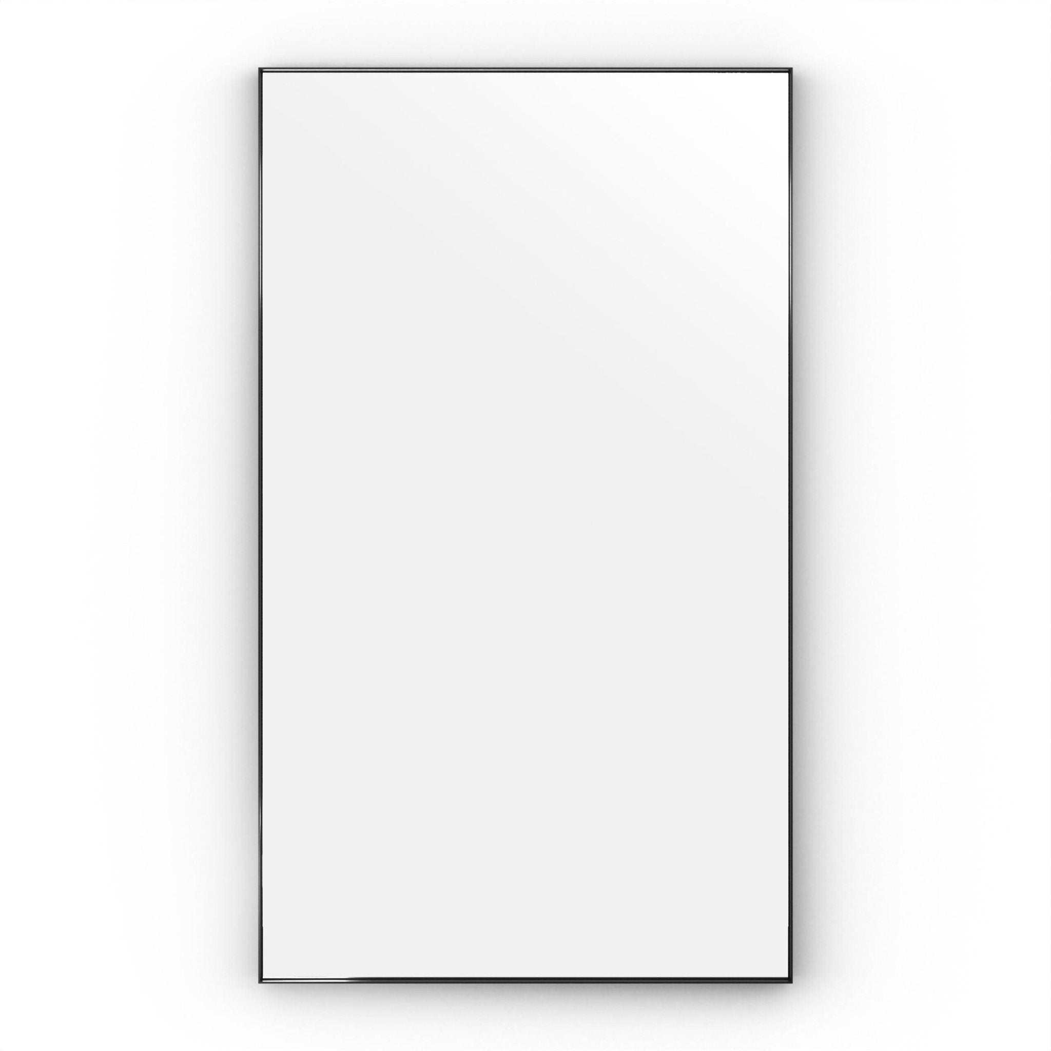 Newington Rectangular Mirror 120x70cm Black - Hyperion Tiles