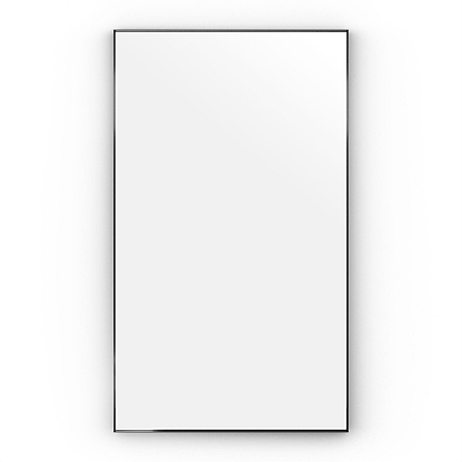 Newington Rectangular Mirror 120x70cm Black - Hyperion Tiles