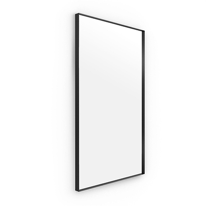 Newington Rectangular Mirror 120x70cm Black - Hyperion Tiles