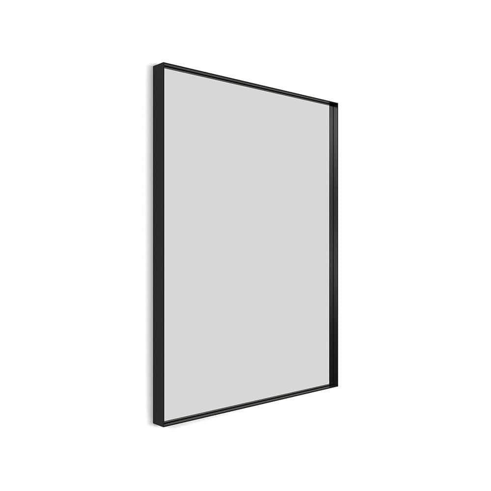 Newington Rectangular Mirror 60x80cm Black - Hyperion Tiles