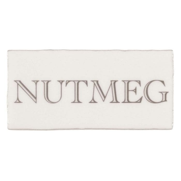 Nutmeg in Grey on Cotton - Hyperion Tiles
