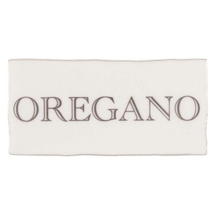 Oregano in Grey on Cotton - Hyperion Tiles