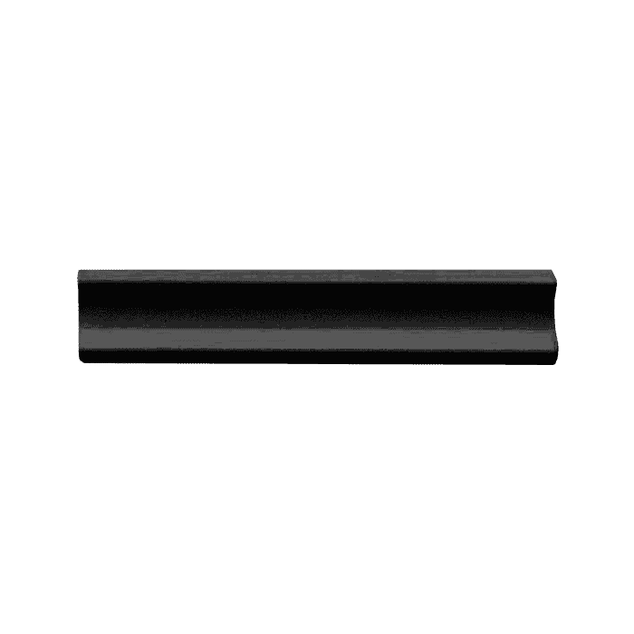 Original Style Tiles - Ceramic 152 x 30mm - Per Piece Jet Black Internal Corner