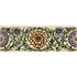 Original Style Tiles - Ceramic 152 x 50 x 7mm - Per Piece Knot Garden Blue & Yellow Classical Decorative Border on Colonial White