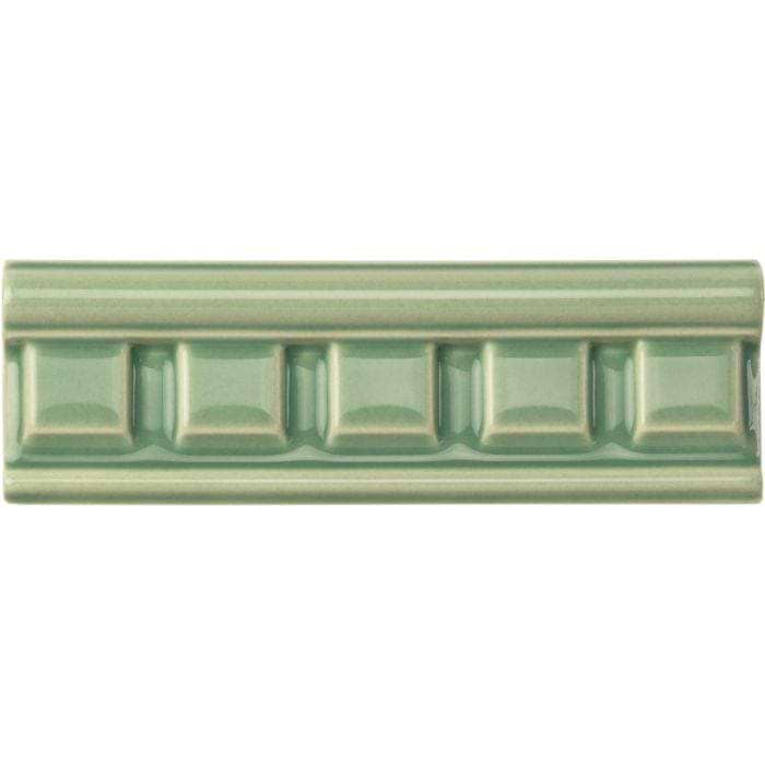 Original Style Tiles - Ceramic 152 x  50mm - Per Piece Jade Breeze Dentil Moulding