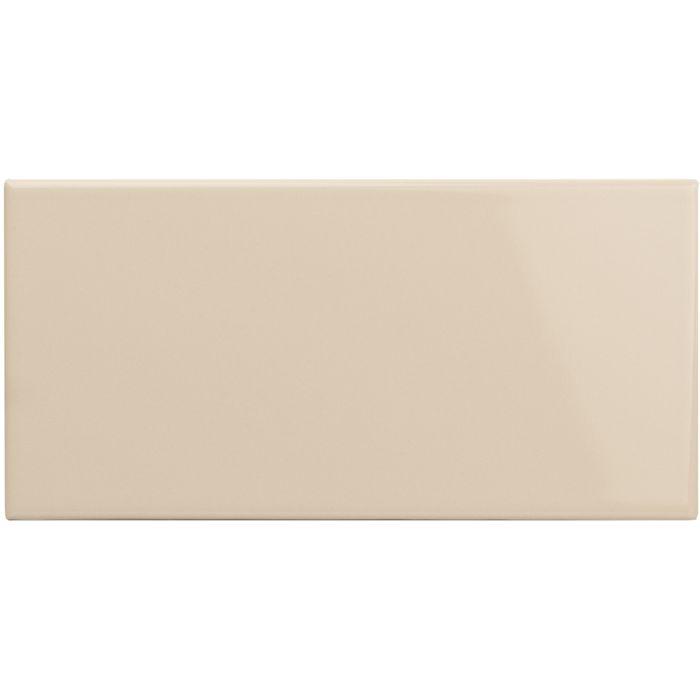 Original Style Tiles - Ceramic 152 x 75 x 7mm Ivory Half Tile