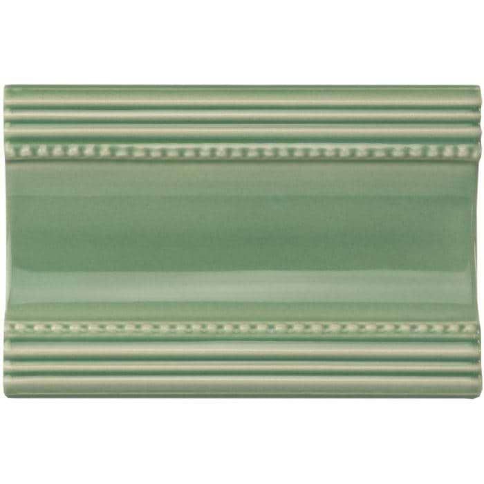 Original Style Tiles - Ceramic 152 x 75mm - Per Piece Jade Breeze Plain Cornice