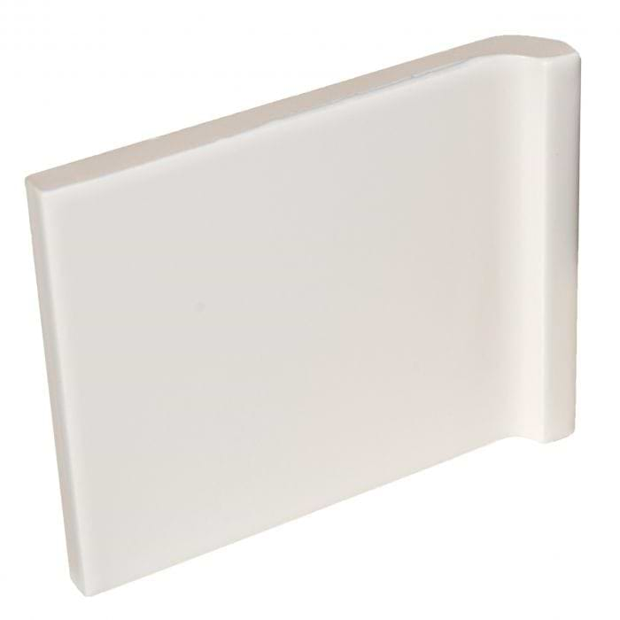 Original Style Tiles - Ceramic 90 x 75mm - Per Piece Internal Half Tile Wrapping Piece Vintage White