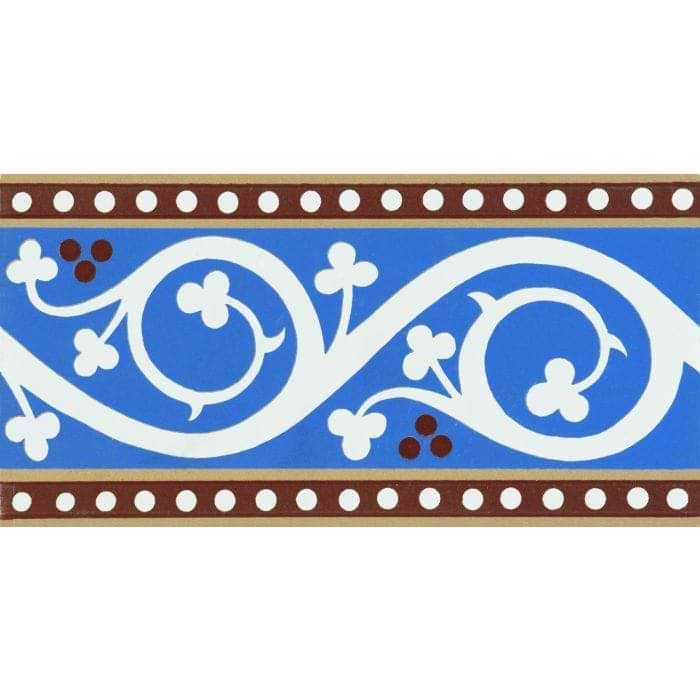 Original Style Tiles - Victorian Kitchener Border Blue