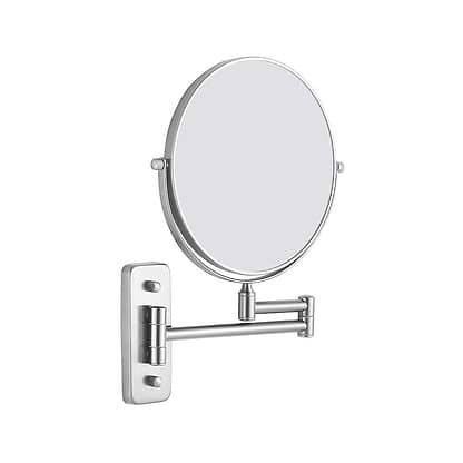 Origins Living Bathroom Mirrors 255 x 315 x 35mm Mason Reversible 5X Magnifying Wall Mirror Brushed Nickel