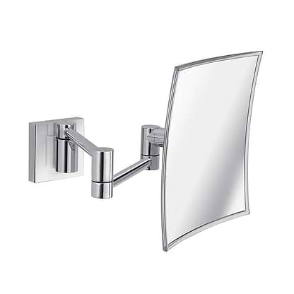 Origins Living Bathroom Mirrors 260 x 212 x 148mm Maldive Square Magnifying Mirror Chrome