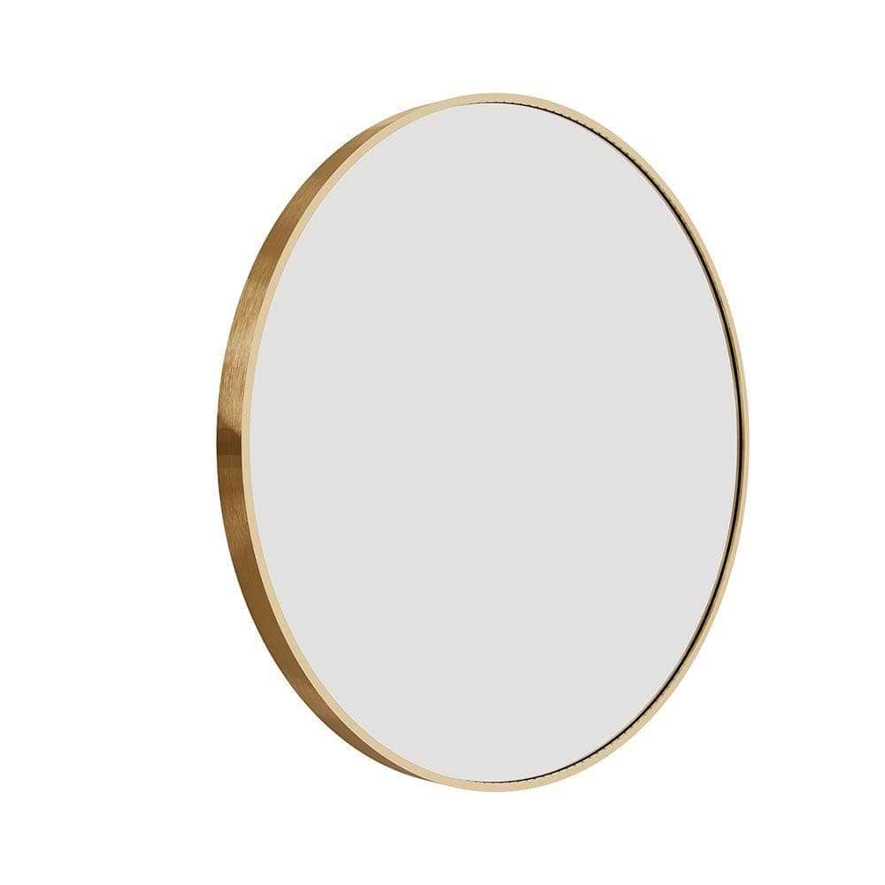 Origins Living Bathroom Mirrors 600 x 600 x 40mm Lomax Round Mirror 60cm Gold