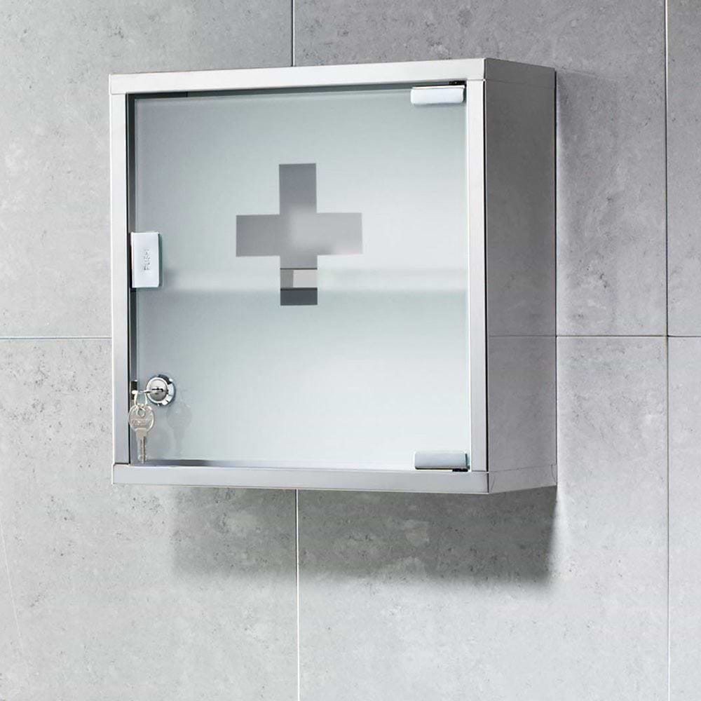 Origins Living Bathroom Storage 300 x 300 x 120mm Medicine Cabinet ‘Plus’ Square